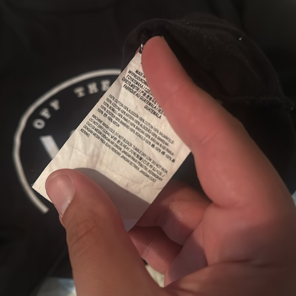 Vans Black Hearts Crop Tee Size XL - Picture 3 of 3